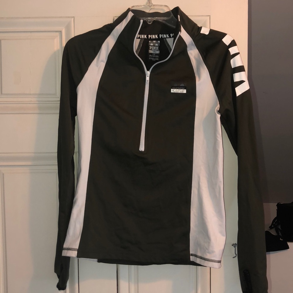 PINK Victoria’s Secret Olive Green quarter zip